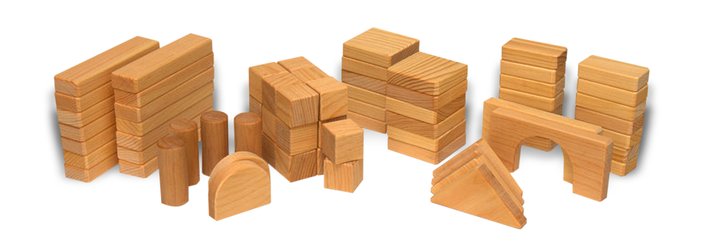 complete wooden block set